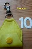 Keyring leather and with pressure 10