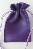 Leather pouch violet