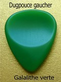 Dugpouce 4 Dugain Left-handed Galalith green pick