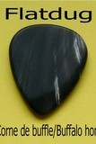 Flatdug 4 Dugain Horn pick buffalo horn