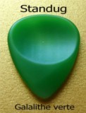 Standug Dugain Galalith pick "Milke stone" green