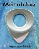 Metaldug Dugain Drilled Silver pick