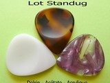 Standug Dugain bunch 3 picks - Acetate - Delrin - Acrylic